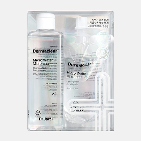 Биоводородная вода для очищения и тонизирования кожи Dermaclear Micro Water + Refil, Dr.Jart