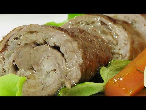 Говяжьи рулетики с молотым мясом – Кулинарные видео рецепты