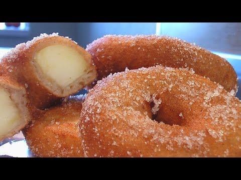 Яблочные пончики – Кулинарные видео рецепты