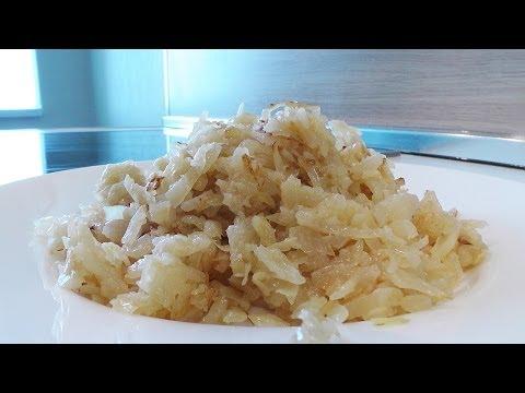 Жареная капуста с чесноком – Кулинарные видео рецепты