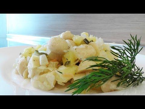 Грибной салат с картофелем – Кулинарные видео рецепты