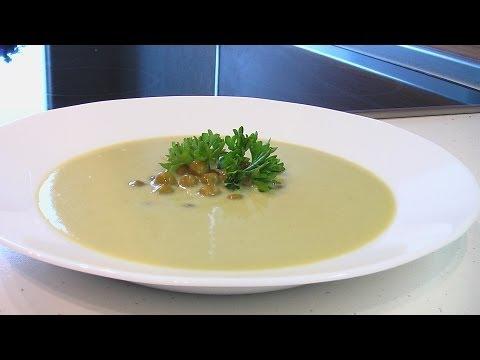 Суп-пюре из зеленого горошка – Кулинарные видео рецепты