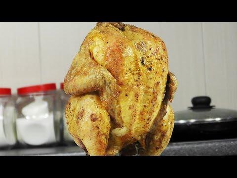 Цыпленок на подставке – Кулинарные видео рецепты