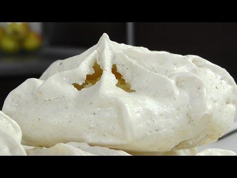 Пирожное безе с вафлями и орехами – видео рецепт