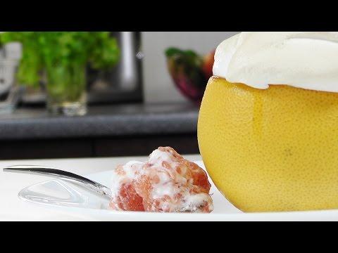 Грейпфрут с меренгой – видео рецепт