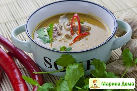 Суп с тыквой в азиатском стиле